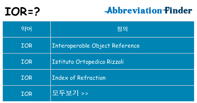 ior 대 한 무엇을 서가