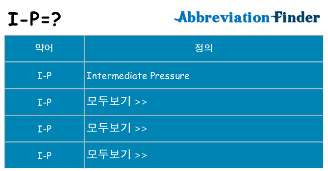 i-p 대 한 무엇을 서가