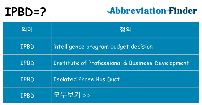 ipbd 대 한 무엇을 서가