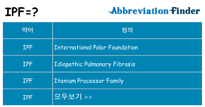 ipf 대 한 무엇을 서가