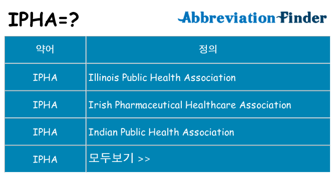 ipha 대 한 무엇을 서가