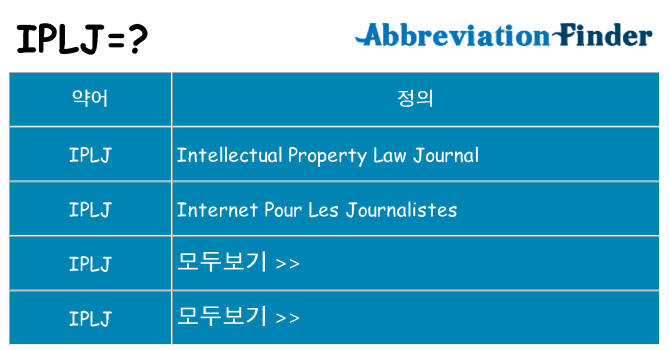 iplj 대 한 무엇을 서가