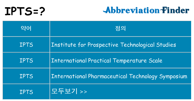 ipts 대 한 무엇을 서가