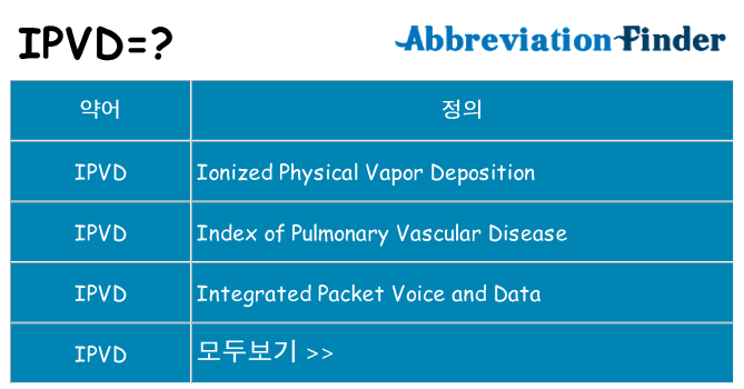 ipvd 대 한 무엇을 서가