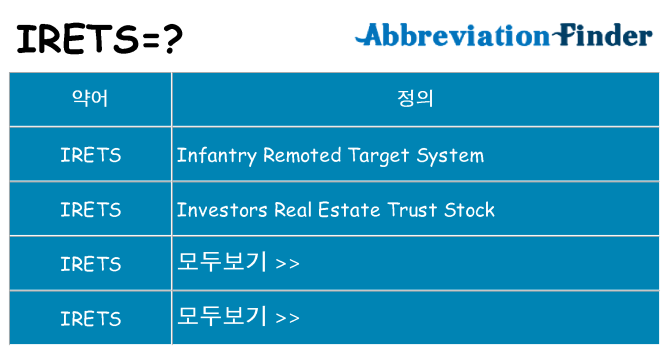 irets 대 한 무엇을 서가