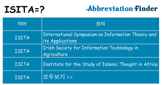 isita 대 한 무엇을 서가