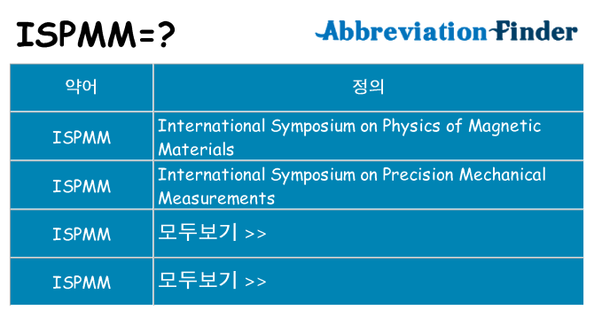 ispmm 대 한 무엇을 서가