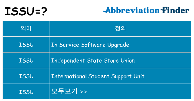 issu 대 한 무엇을 서가