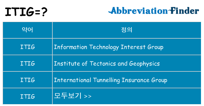 itig 대 한 무엇을 서가