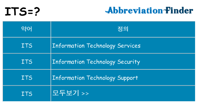 its 대 한 무엇을 서가