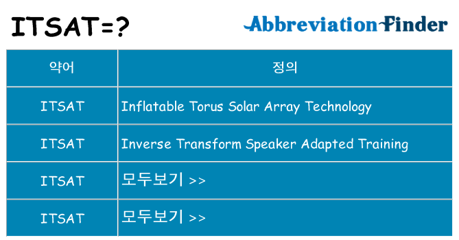 itsat 대 한 무엇을 서가