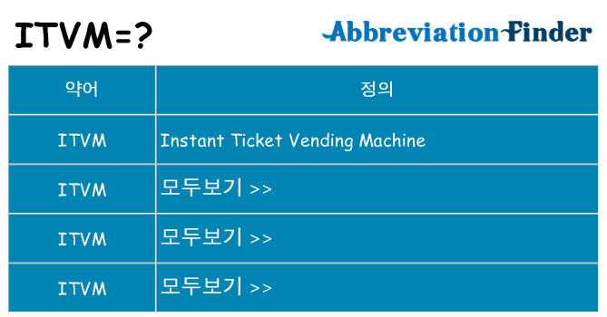 itvm 대 한 무엇을 서가