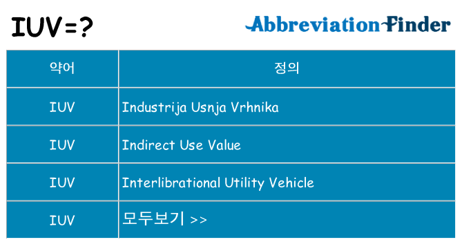 iuv 대 한 무엇을 서가
