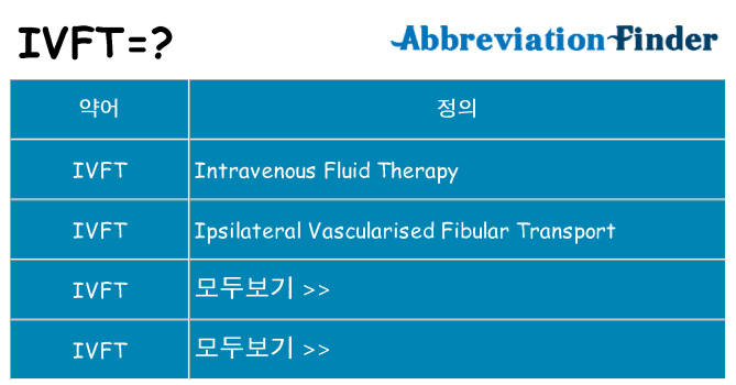 ivft 대 한 무엇을 서가