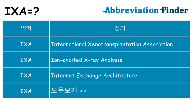 ixa 대 한 무엇을 서가