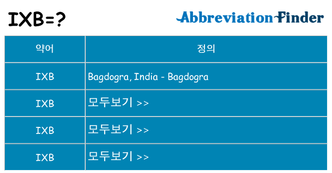 ixb 대 한 무엇을 서가