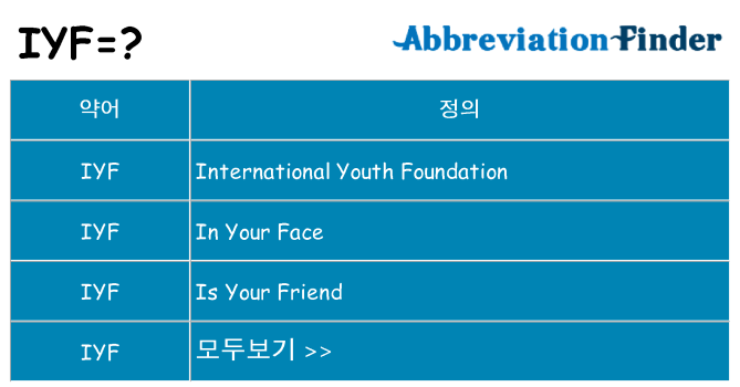 iyf 대 한 무엇을 서가