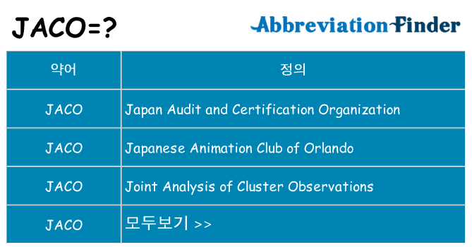 jaco 대 한 무엇을 서가