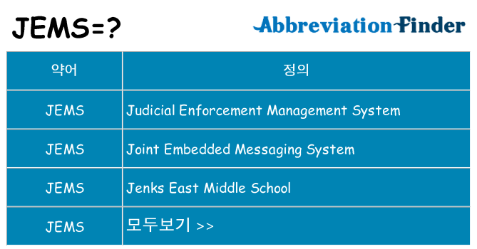 jems 대 한 무엇을 서가