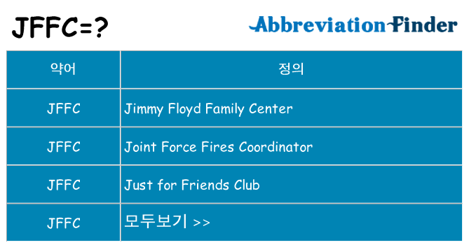 jffc 대 한 무엇을 서가