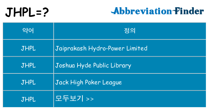 jhpl 대 한 무엇을 서가