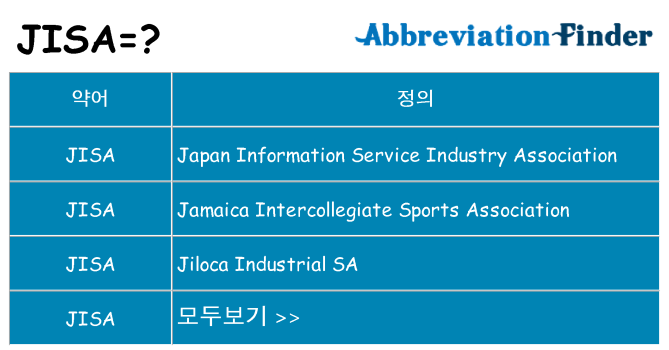 jisa 대 한 무엇을 서가