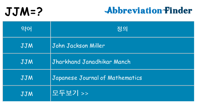 jjm 대 한 무엇을 서가