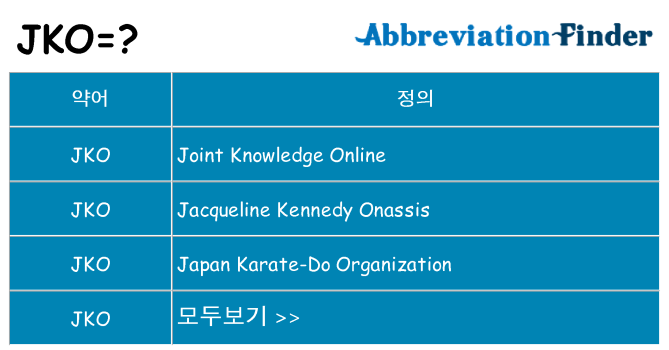 jko 대 한 무엇을 서가