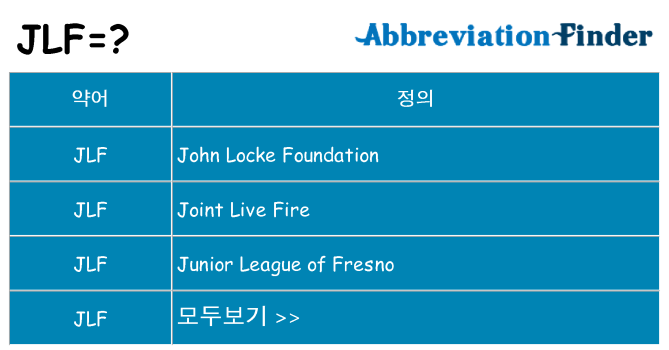 jlf 대 한 무엇을 서가