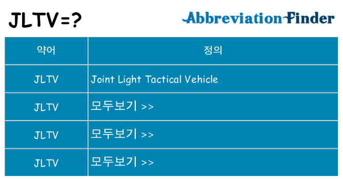 jltv 대 한 무엇을 서가