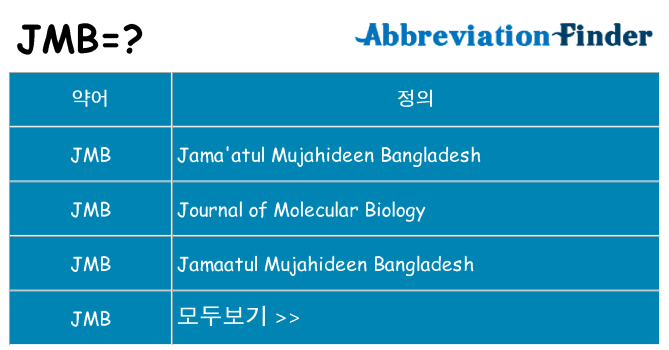 jmb 대 한 무엇을 서가