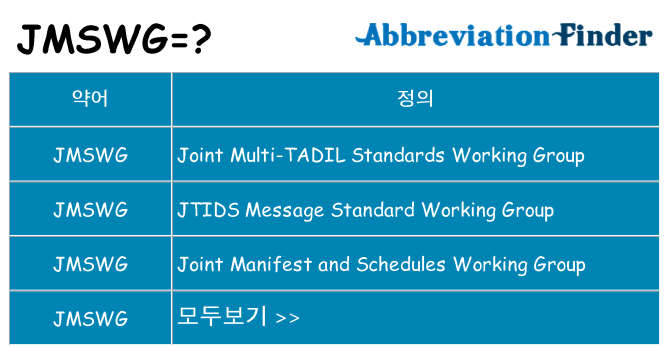 jmswg 대 한 무엇을 서가