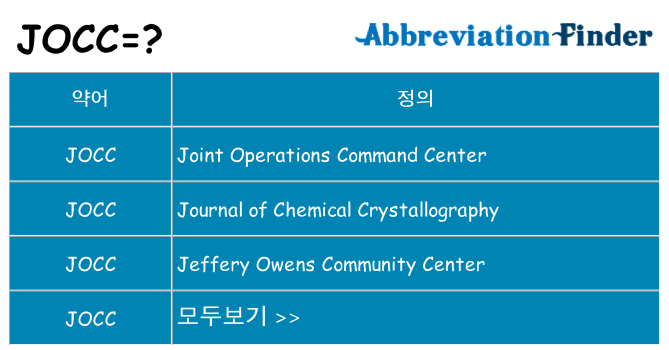 jocc 대 한 무엇을 서가