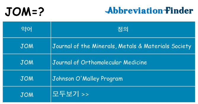 jom 대 한 무엇을 서가