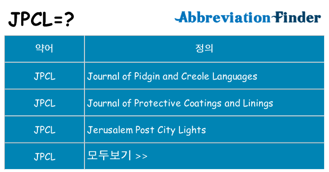 jpcl 대 한 무엇을 서가