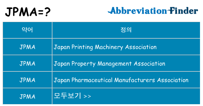 jpma 대 한 무엇을 서가