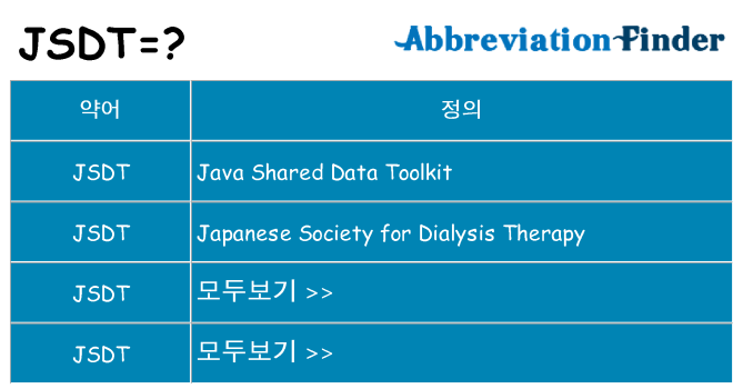 jsdt 대 한 무엇을 서가