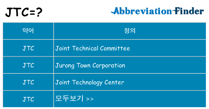 jtc 대 한 무엇을 서가