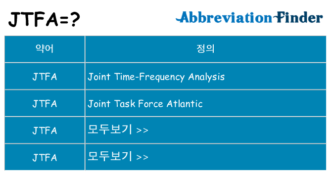 jtfa 대 한 무엇을 서가