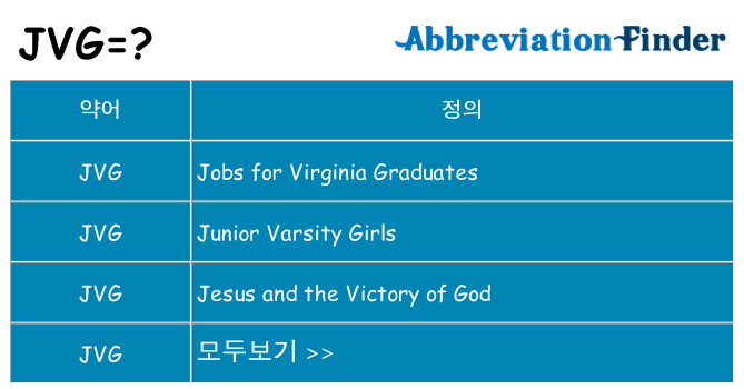 jvg 대 한 무엇을 서가