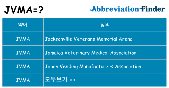 jvma 대 한 무엇을 서가