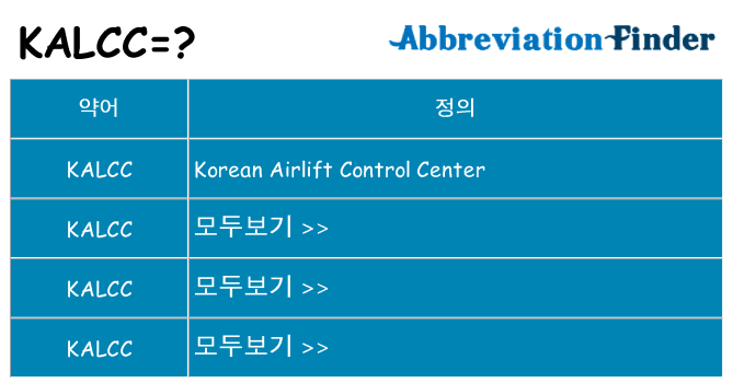 kalcc 대 한 무엇을 서가