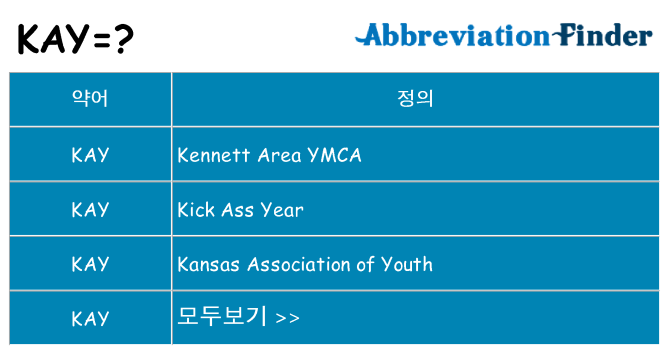 kay 대 한 무엇을 서가
