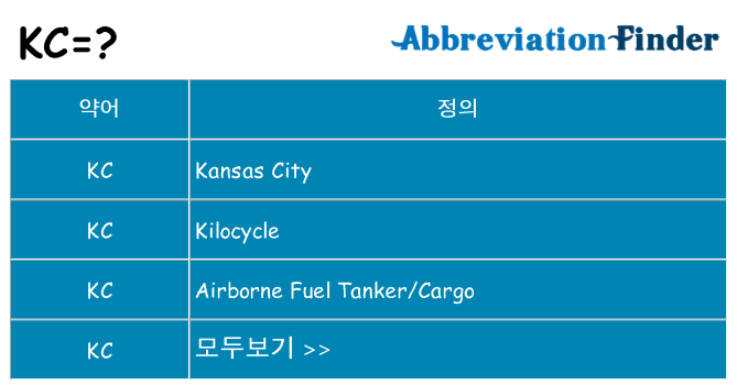 kc 대 한 무엇을 서가