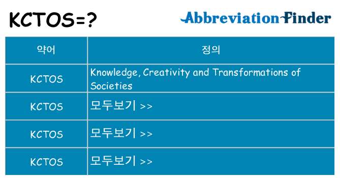 kctos 대 한 무엇을 서가