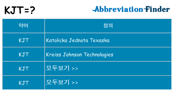 kjt 대 한 무엇을 서가
