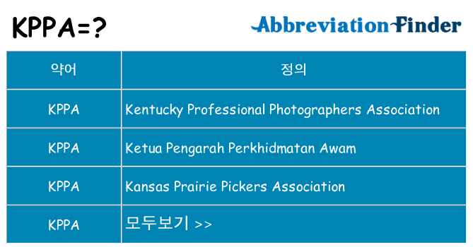 kppa 대 한 무엇을 서가