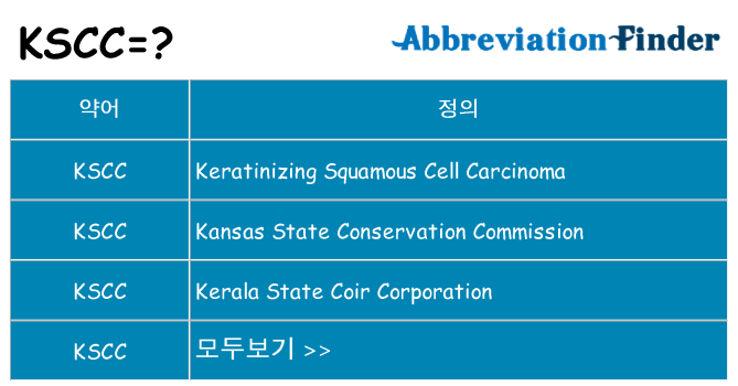 kscc 대 한 무엇을 서가