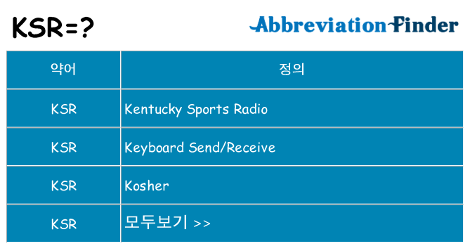 ksr 대 한 무엇을 서가