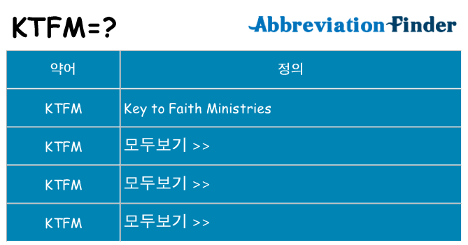 ktfm 대 한 무엇을 서가